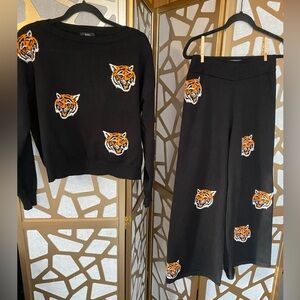 Dressed in LALA tiger knit set